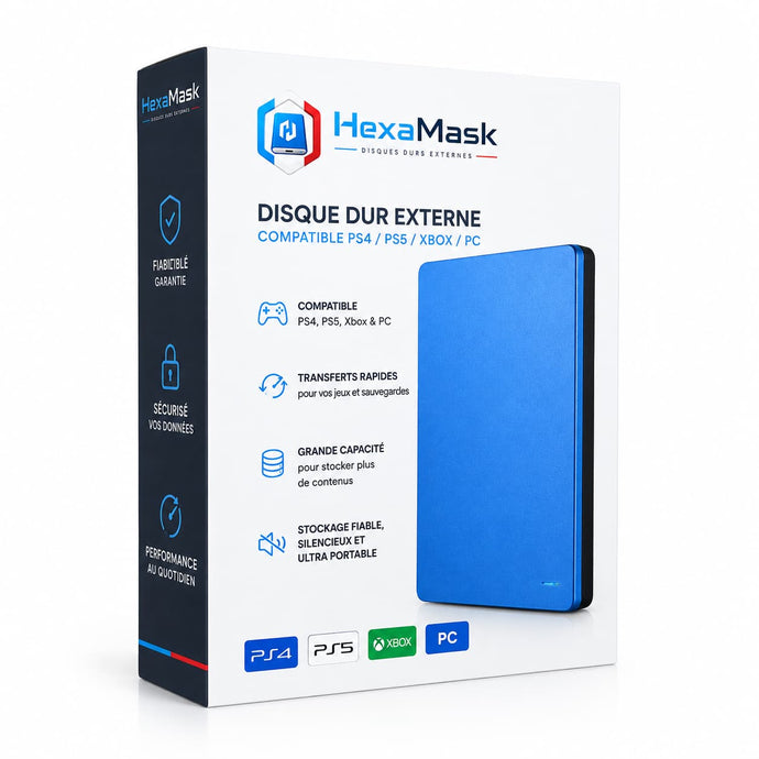 Disque Dur Externe Compatible PS4 / PS5 / Xbox