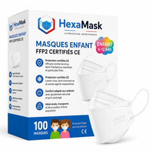 Masques Enfant FFP2 Certifiés CE 100 Masques